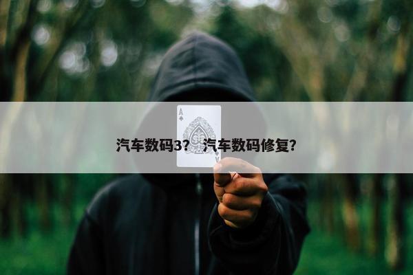 汽车数码3？ 汽车数码修复？