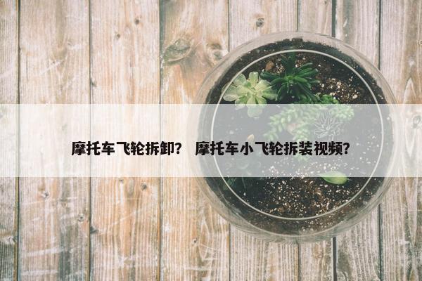 摩托车飞轮拆卸？ 摩托车小飞轮拆装视频？