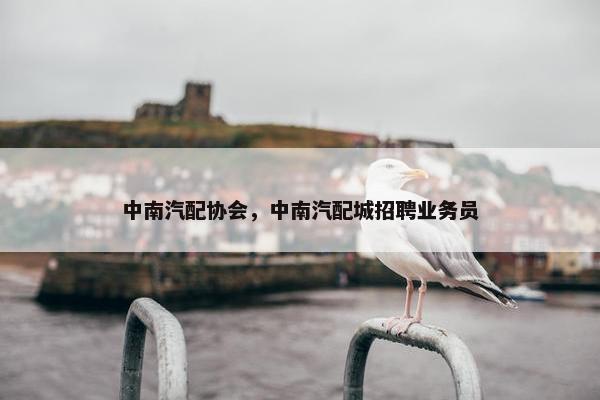中南汽配协会，中南汽配城招聘业务员