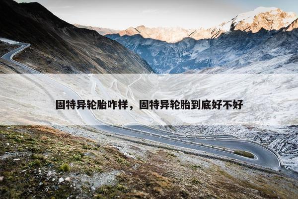 固特异轮胎咋样，固特异轮胎到底好不好