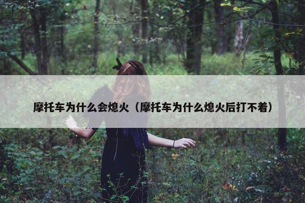 摩托车为什么会熄火（摩托车为什么熄火后打不着）