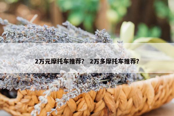 2万元摩托车推荐？ 2万多摩托车推荐？