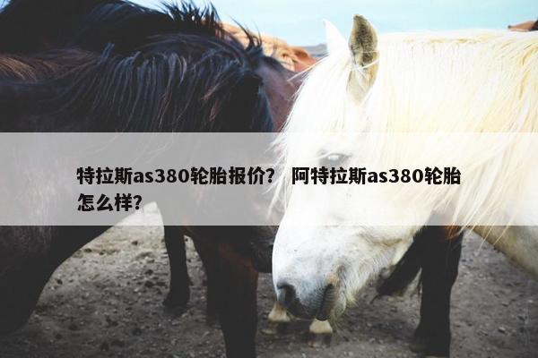 特拉斯as380轮胎报价？ 阿特拉斯as380轮胎怎么样？