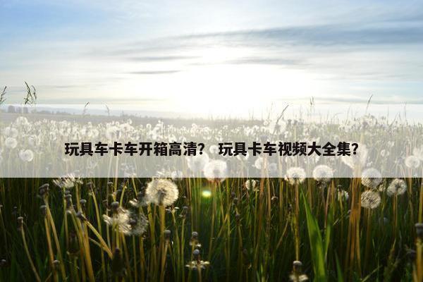 玩具车卡车开箱高清？ 玩具卡车视频大全集？