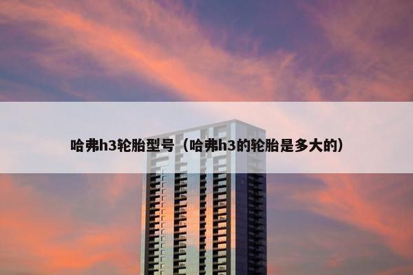 哈弗h3轮胎型号（哈弗h3的轮胎是多大的）