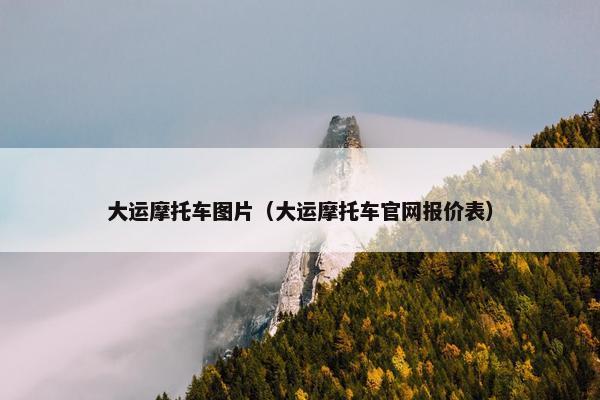 大运摩托车图片（大运摩托车官网报价表）
