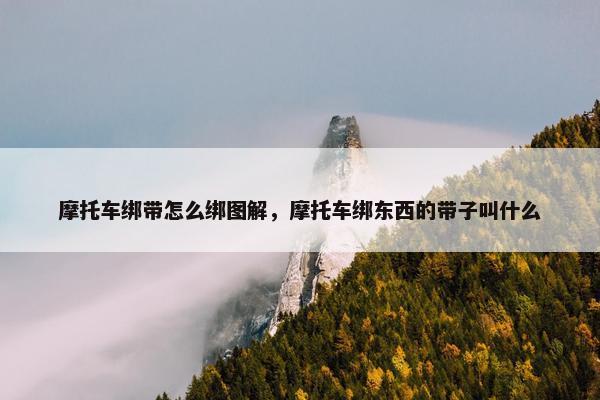 摩托车绑带怎么绑图解，摩托车绑东西的带子叫什么