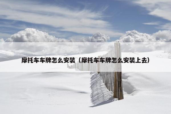 摩托车车牌怎么安装（摩托车车牌怎么安装上去）