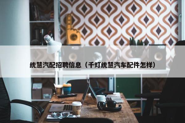 统慧汽配招聘信息（千灯统慧汽车配件怎样）