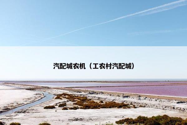 汽配城农机（工农村汽配城）
