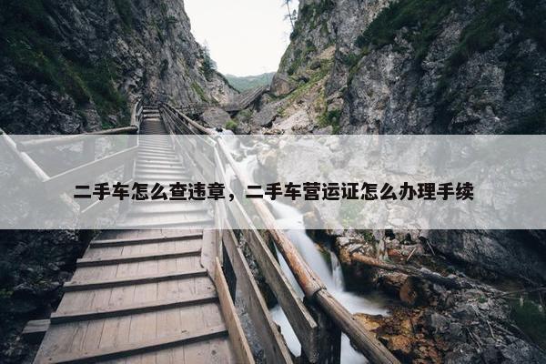 二手车怎么查违章，二手车营运证怎么办理手续