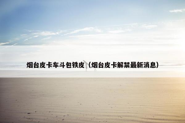 烟台皮卡车斗包铁皮（烟台皮卡解禁最新消息）