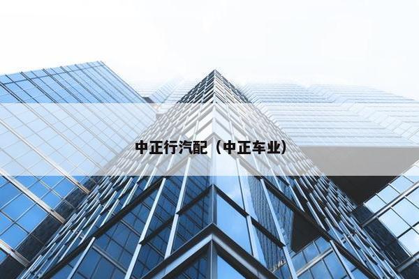 中正行汽配（中正车业）