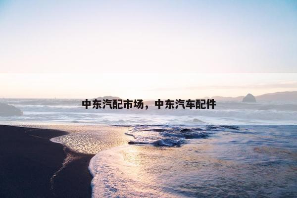 中东汽配市场，中东汽车配件