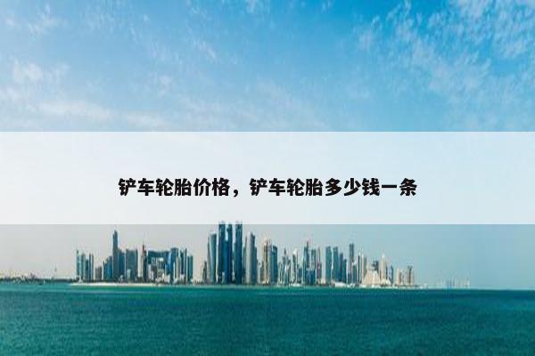 铲车轮胎价格，铲车轮胎多少钱一条
