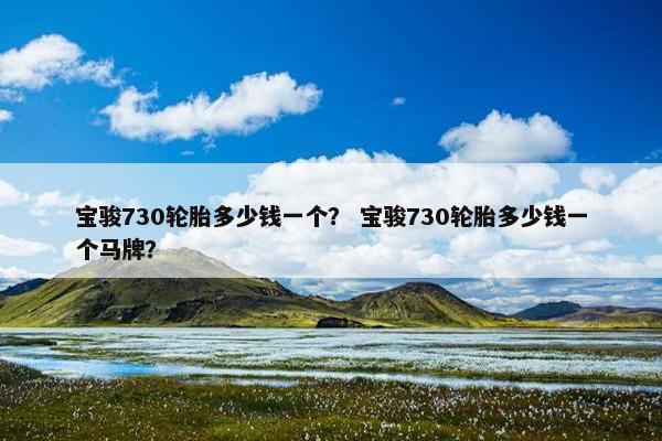 宝骏730轮胎多少钱一个？ 宝骏730轮胎多少钱一个马牌？