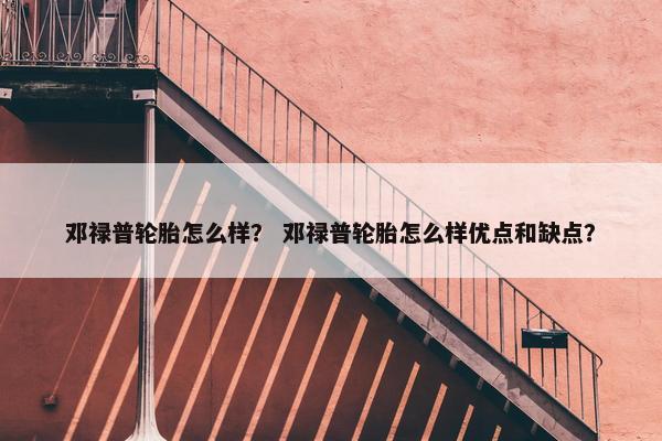 邓禄普轮胎怎么样？ 邓禄普轮胎怎么样优点和缺点？