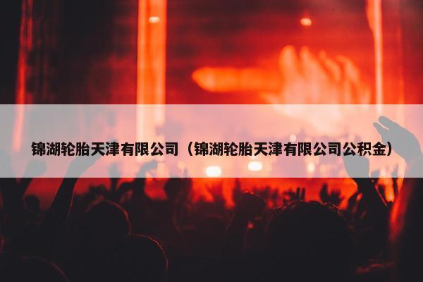 锦湖轮胎天津有限公司（锦湖轮胎天津有限公司公积金）
