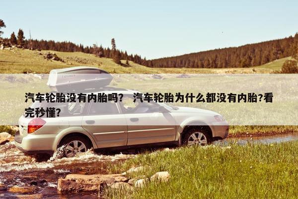汽车轮胎没有内胎吗？ 汽车轮胎为什么都没有内胎?看完秒懂？
