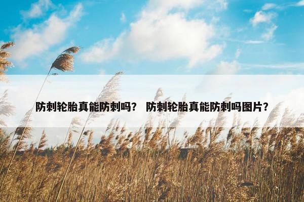 防刺轮胎真能防刺吗？ 防刺轮胎真能防刺吗图片？