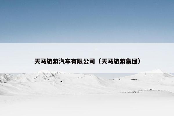 天马旅游汽车有限公司（天马旅游集团）