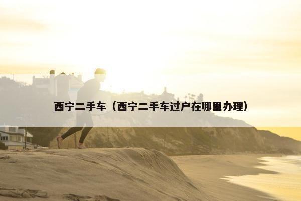 西宁二手车（西宁二手车过户在哪里办理）