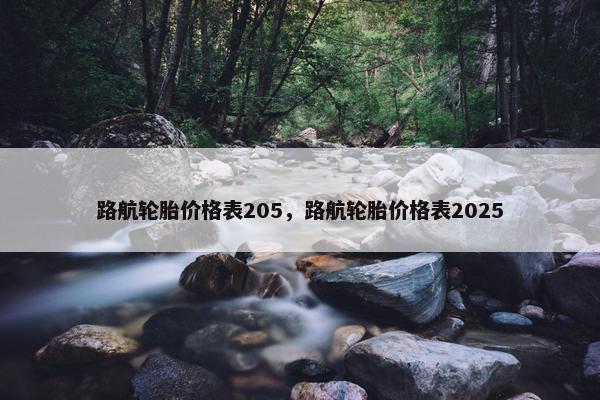 路航轮胎价格表205，路航轮胎价格表2025