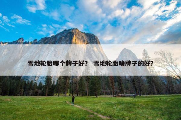 雪地轮胎哪个牌子好？ 雪地轮胎啥牌子的好？