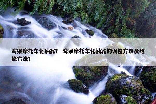 弯梁摩托车化油器？ 弯梁摩托车化油器的调整方法及维修方法？