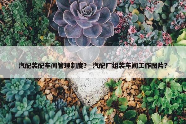 汽配装配车间管理制度？ 汽配厂组装车间工作图片？