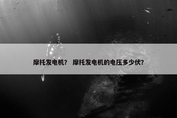 摩托发电机？ 摩托发电机的电压多少伏？