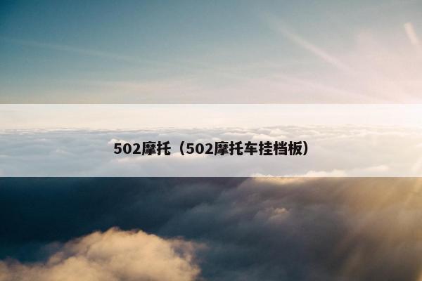 502摩托（502摩托车挂档板）