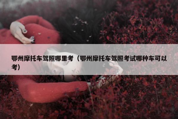 鄂州摩托车驾照哪里考（鄂州摩托车驾照考试哪种车可以考）