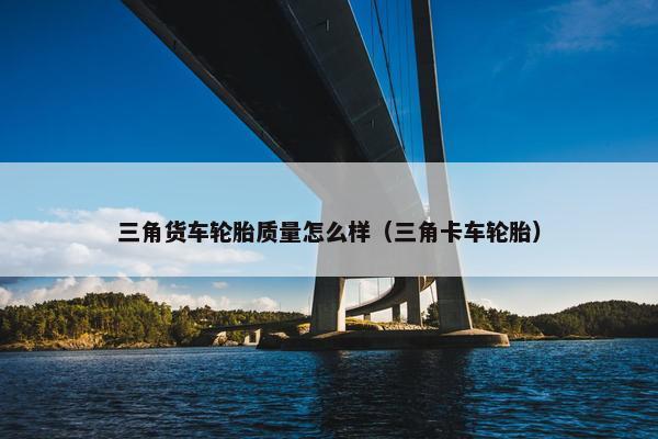 三角货车轮胎质量怎么样（三角卡车轮胎）