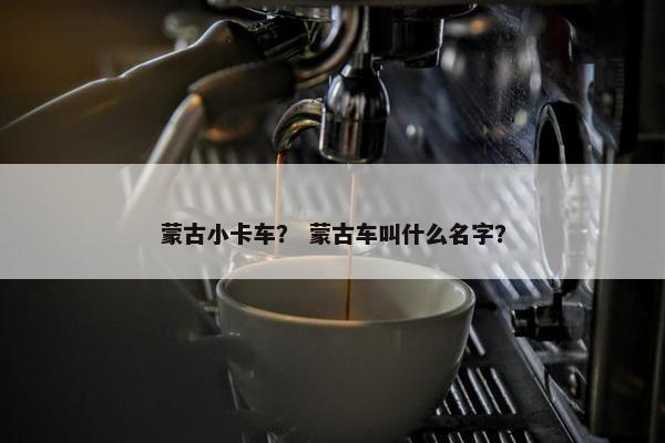 蒙古小卡车？ 蒙古车叫什么名字？