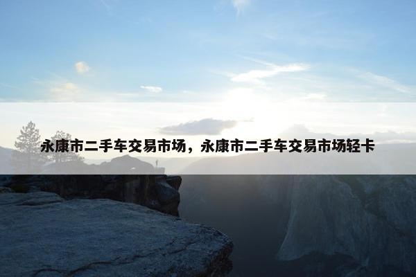 永康市二手车交易市场，永康市二手车交易市场轻卡
