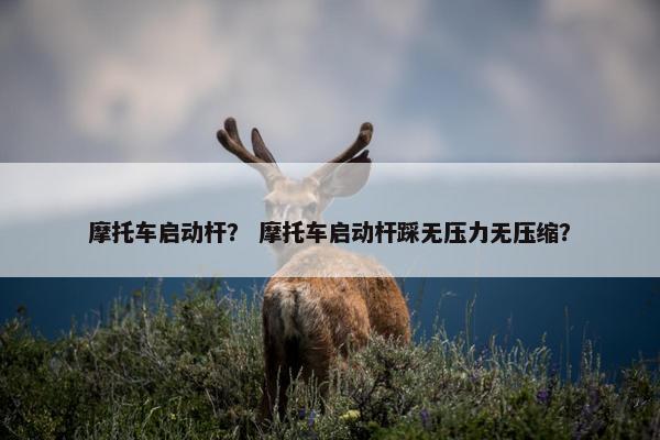 摩托车启动杆？ 摩托车启动杆踩无压力无压缩？