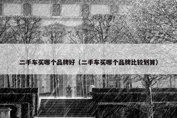 二手车买哪个品牌好（二手车买哪个品牌比较划算）