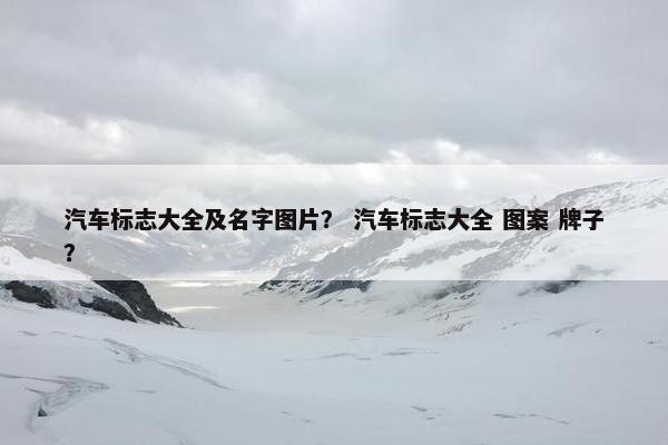 汽车标志大全及名字图片？ 汽车标志大全 图案 牌子？