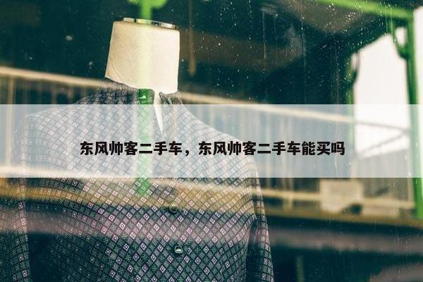 东风帅客二手车，东风帅客二手车能买吗