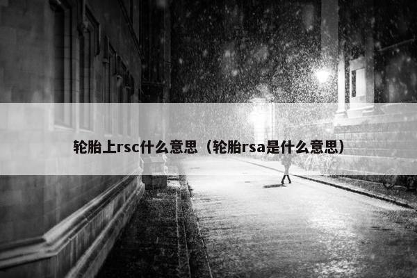 轮胎上rsc什么意思（轮胎rsa是什么意思）