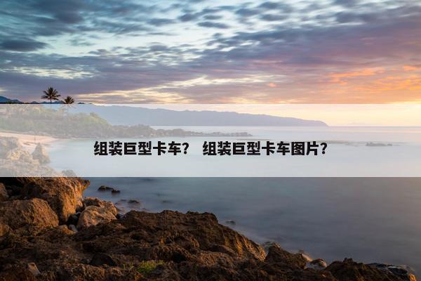组装巨型卡车？ 组装巨型卡车图片？