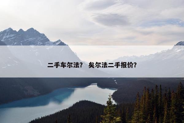 二手车尔法？ 矣尔法二手报价？