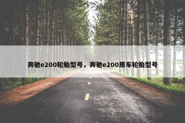 奔驰e200轮胎型号，奔驰e200原车轮胎型号