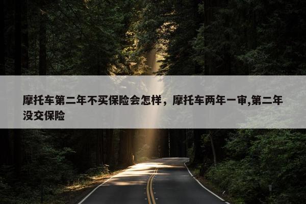 摩托车第二年不买保险会怎样，摩托车两年一审,第二年没交保险