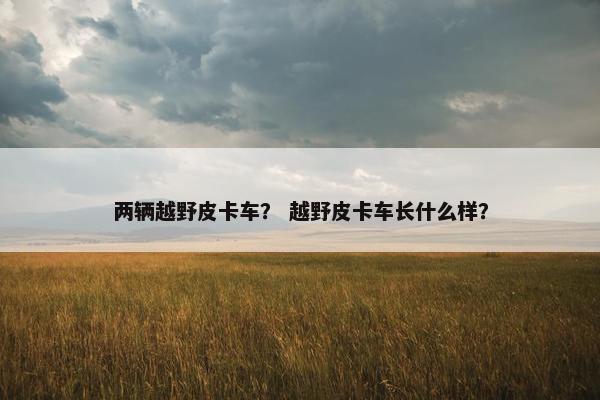 两辆越野皮卡车？ 越野皮卡车长什么样？