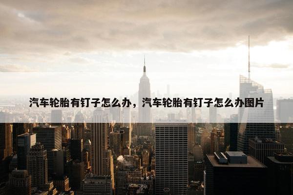 汽车轮胎有钉子怎么办，汽车轮胎有钉子怎么办图片
