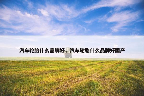 汽车轮胎什么品牌好，汽车轮胎什么品牌好国产