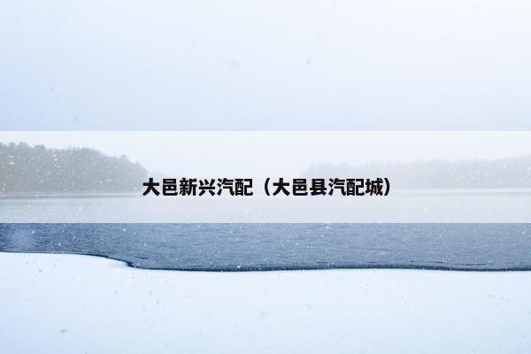 大邑新兴汽配（大邑县汽配城）