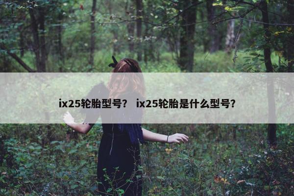 ix25轮胎型号？ ix25轮胎是什么型号？